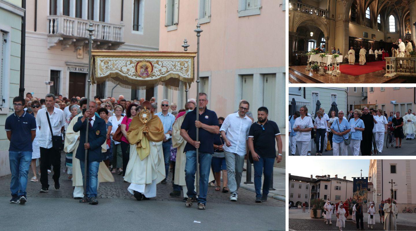 Immagine per Aiuto del prossimo e assistenza, il Corpus domini sfila per Gorizia